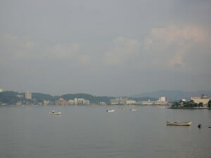 シジミ漁