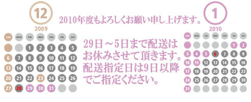 ２０１０カレンダー