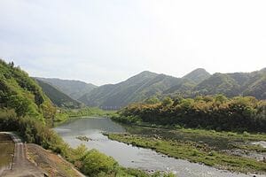 島根の一級河川「江の川」