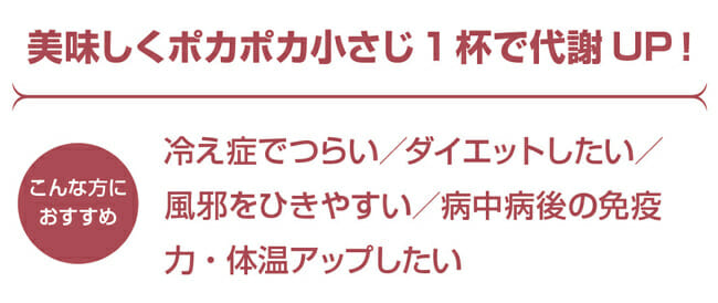 しょうがパウダーはこんな方にオススメ！